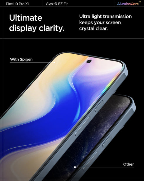 Spigen Защитное стекло для Pixel 10 Pro XL – GLAS.tR EZ Fit (2 шт.)